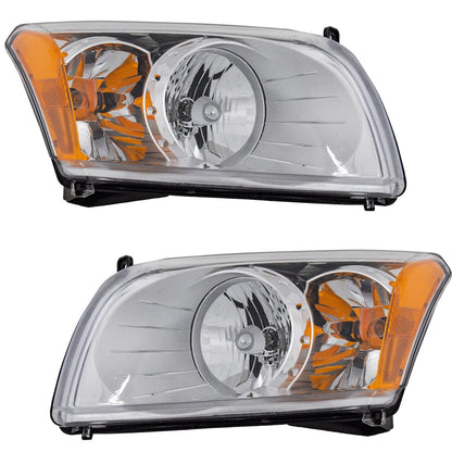Set of 2 Front Headlights for Dodge Caliber (2007–2012)