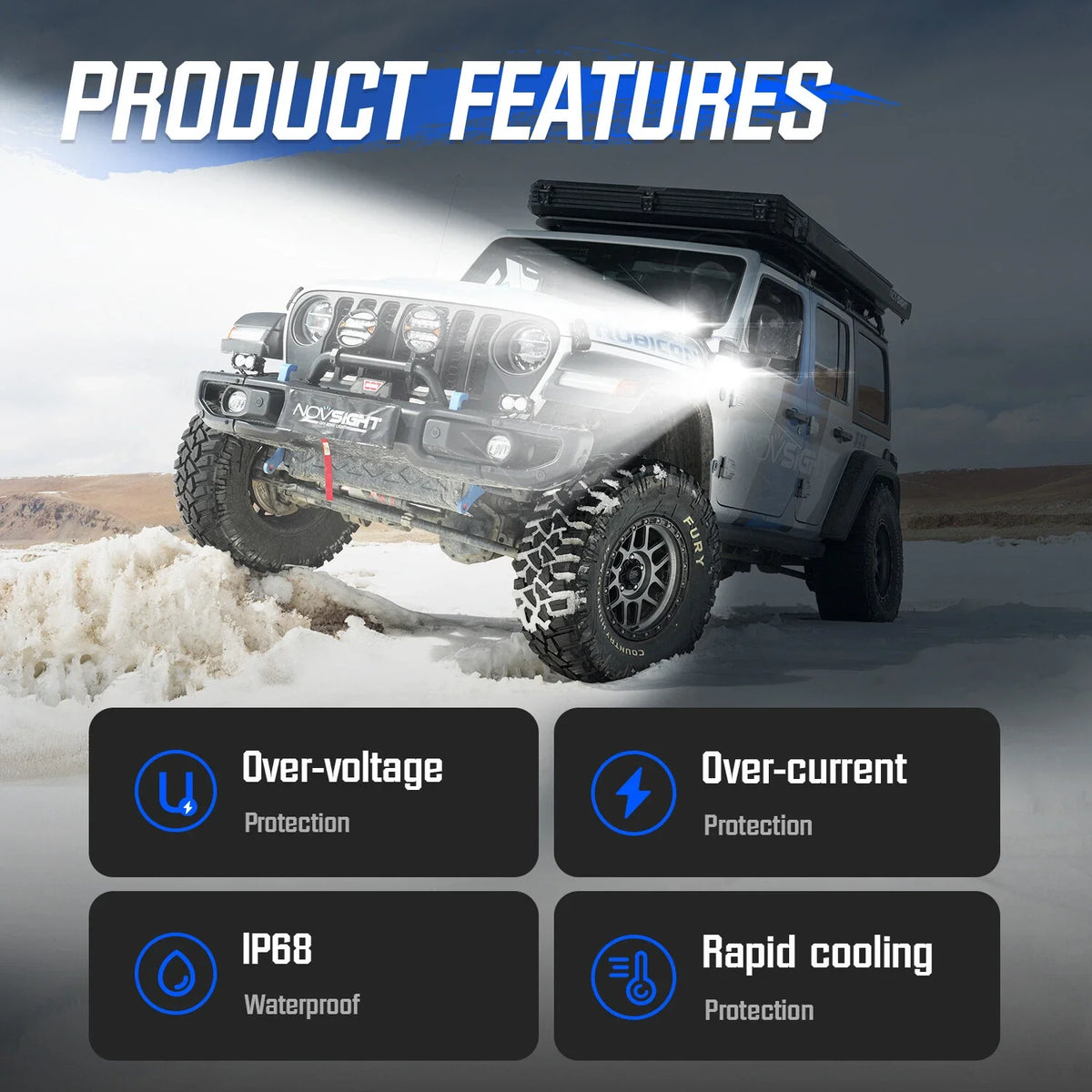 Off Road LED Light Pods 3" - Pair of 2
