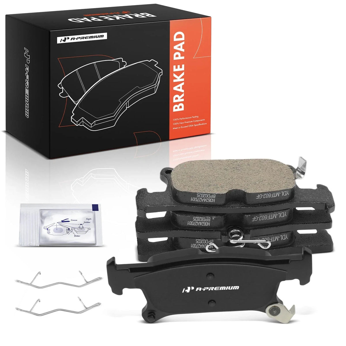 Set of 4 Rear Ceramic Brake Pads for Buick Envision (2017)