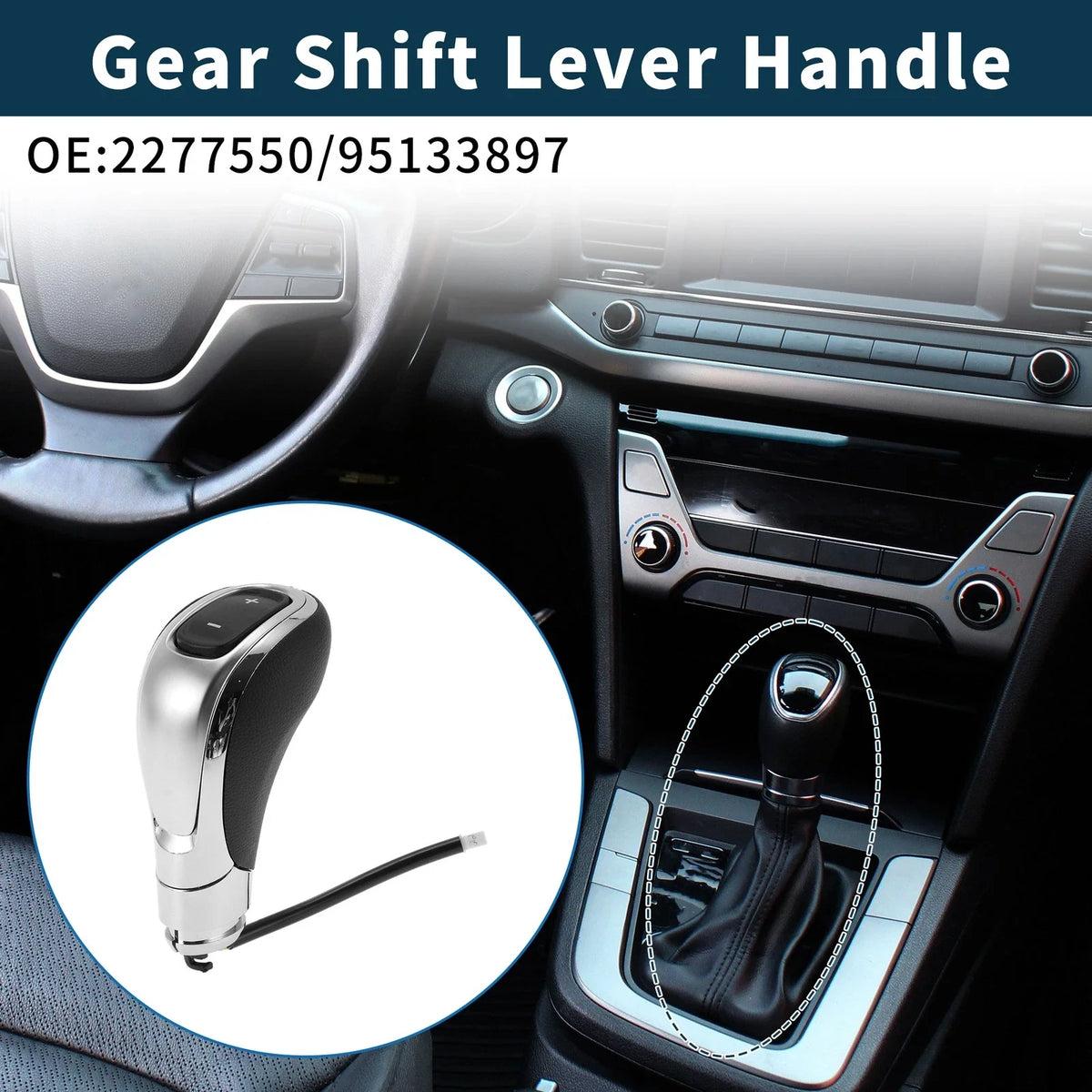 Automatic Gear Shift Knob Handle for Buick Encore (2013–2019) No. 2277550 Plastic