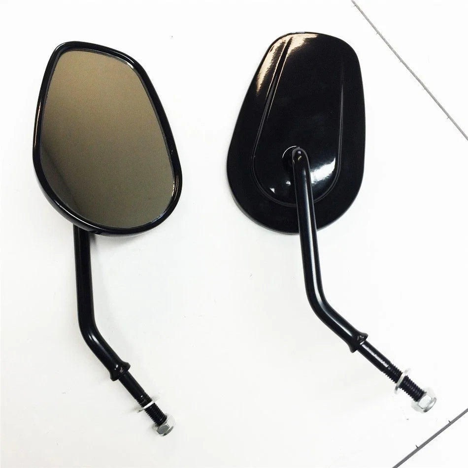 Rearview Mirrors Black for Harley Davidson FLSTC FXDB DYNA FXDF (8mm)