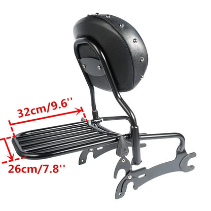 Quick Release 12" Backrest Sissy Bar Spools for Indian Chief (2014-2023)