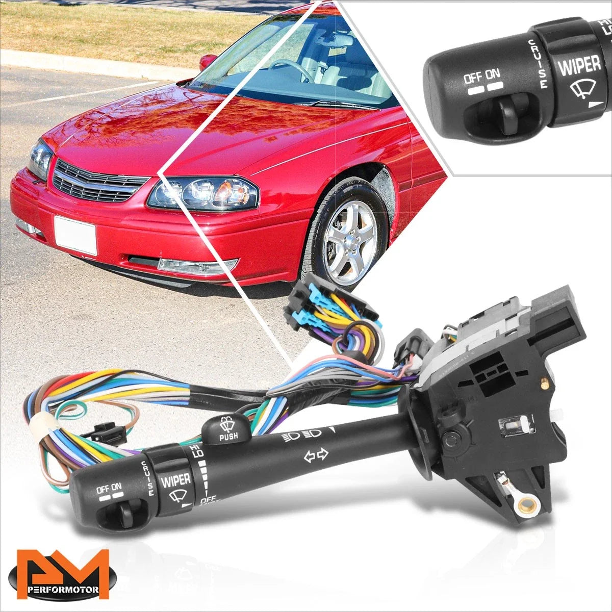 Wiper Switch with Headlight Dimmer & Cruise Control for Chevy Impala 2000-2005