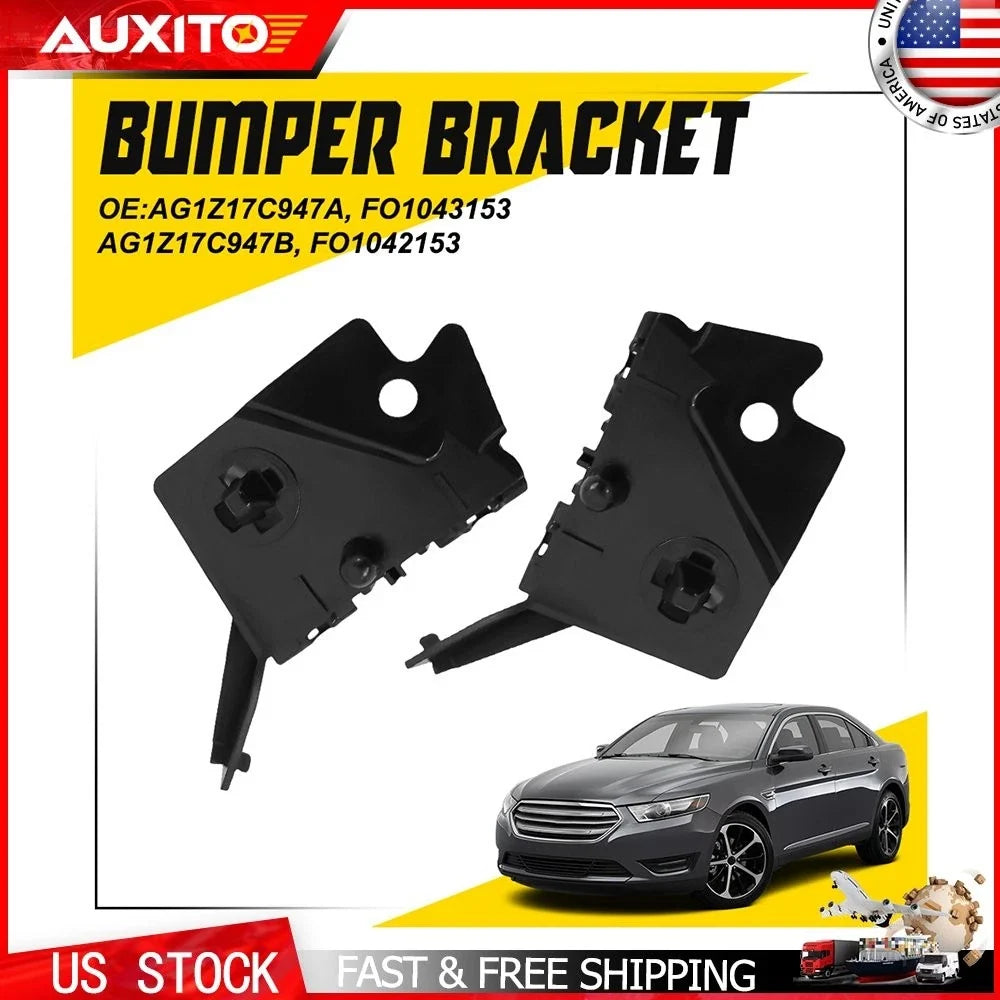 Pair Front Bumper Support Brackets for Ford Taurus Police Interceptor (2013–2019)
