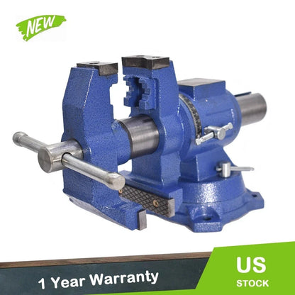 4-Inch Bench Vise for Multi-Purpose Rotating Use