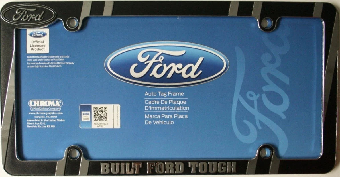 Chrome License Plate Frame for Ford Powerstroke Truck