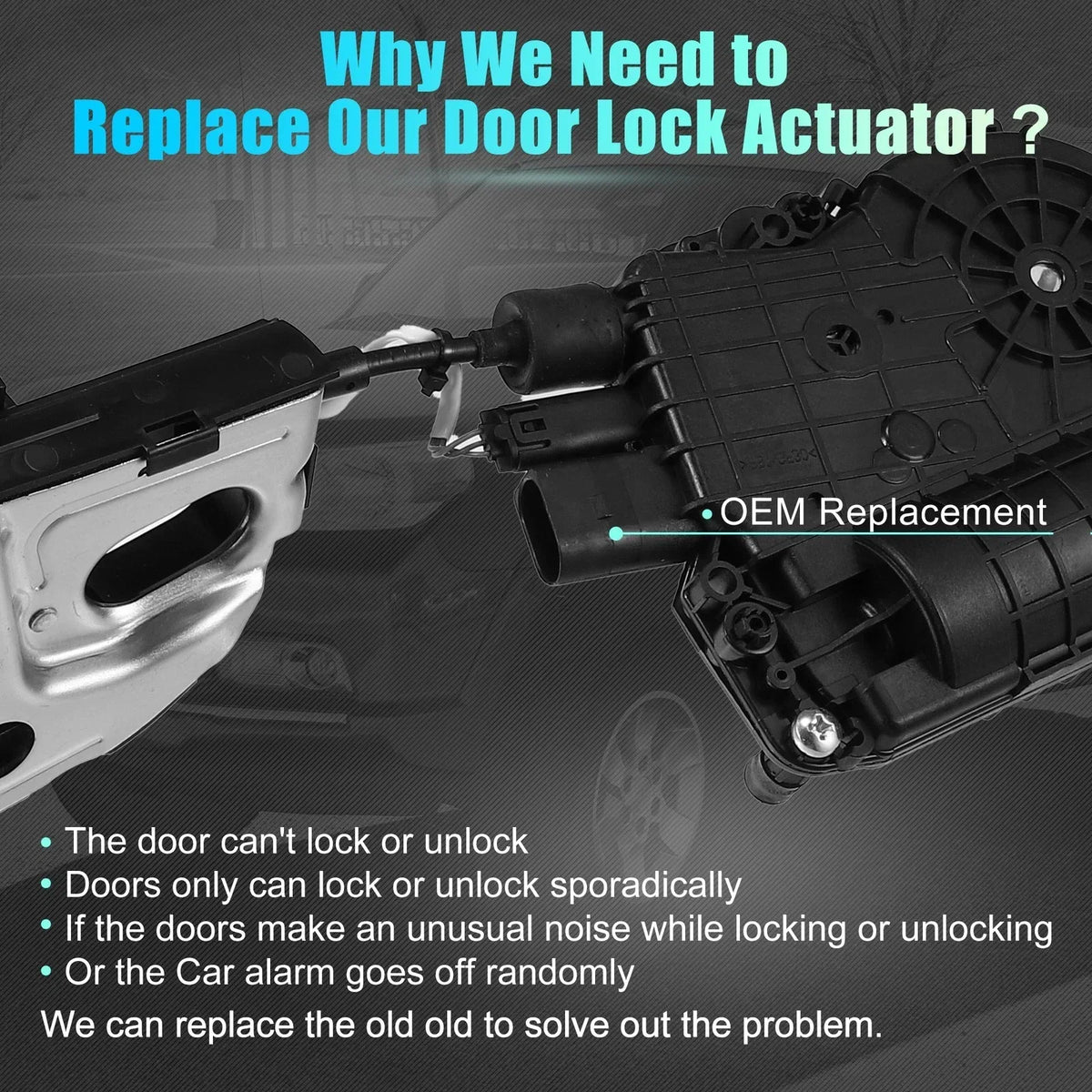 Door Lock Actuator for BMW X5 E70 and X6 E71 2007-2014