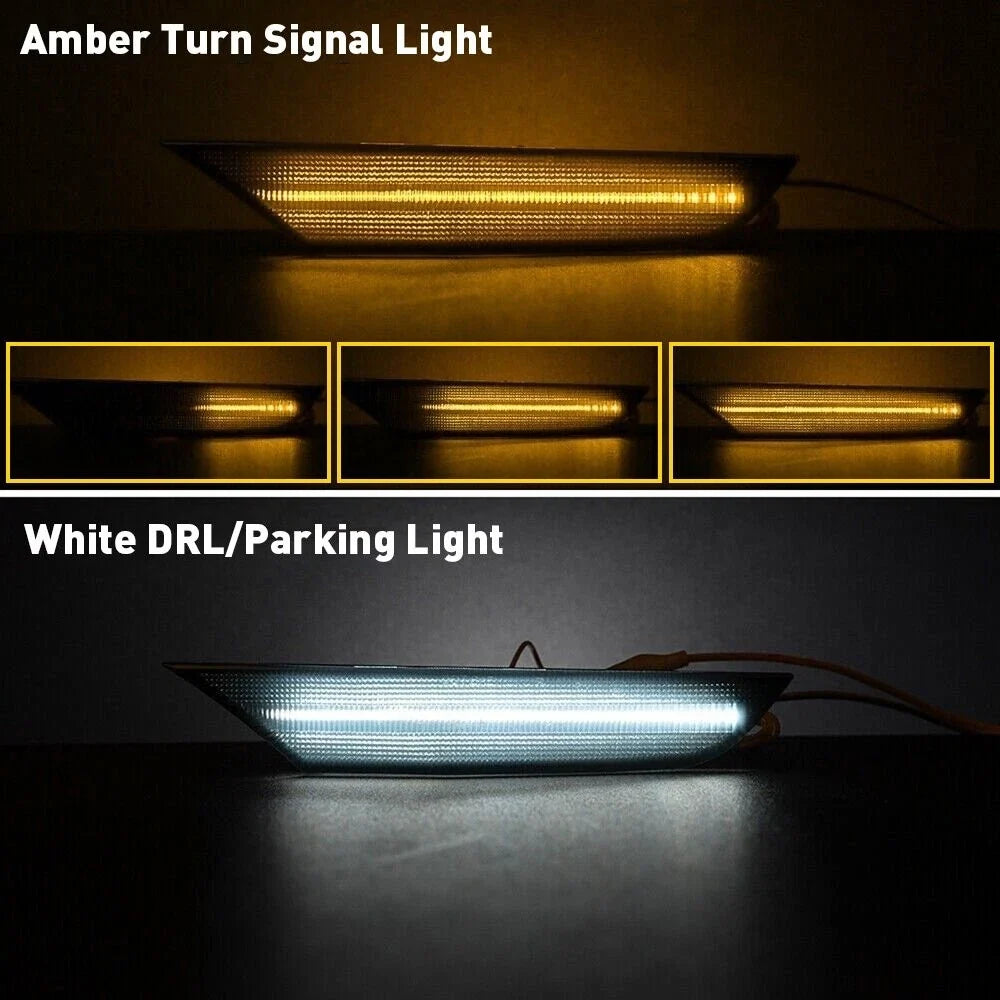 Bumper Side Marker Light Strip - Smoke Lens for Infiniti G35 (2003-2006)