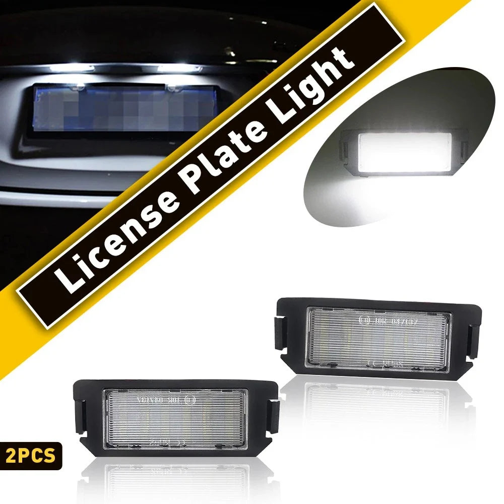 Set of 2 LED License Plate Lights for Hyundai Coupe GK, I20, XG30, Kia Rio, Picanto