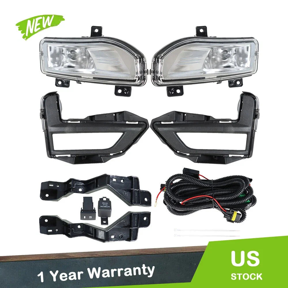 Front Driving Clear Fog Lights for Nissan Rogue SL SV (2017–2020)