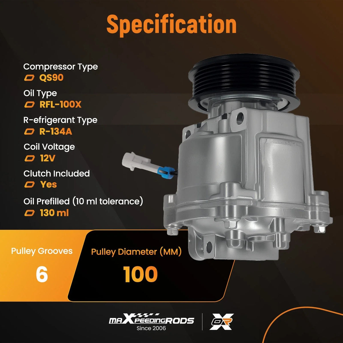 2013-2018 Chevrolet Sonic A/C Compressor with Clutch