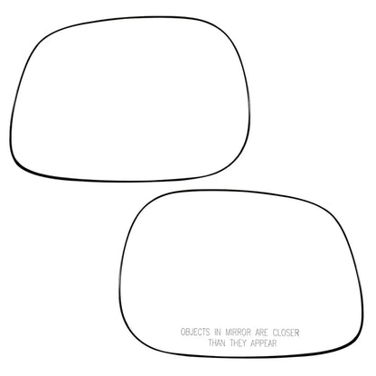 Replacement Mirror Glass Pair for 2002–2004 Dodge Ram Pickup