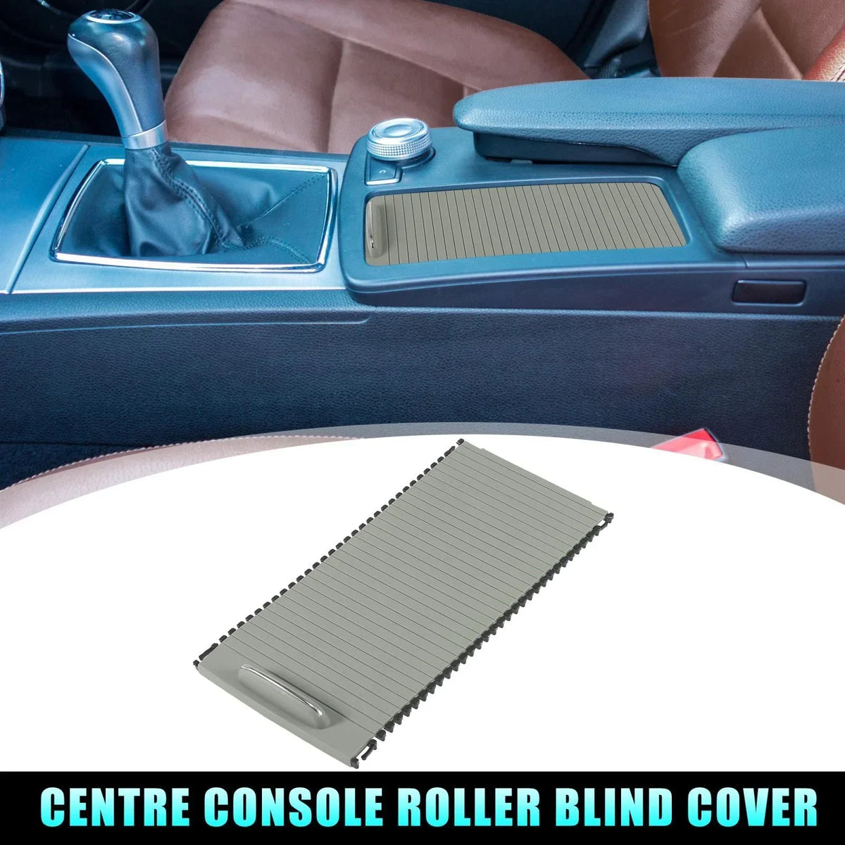 Center Console Gray Roller Blind Cover for Mercedes C-Class 2007-2014