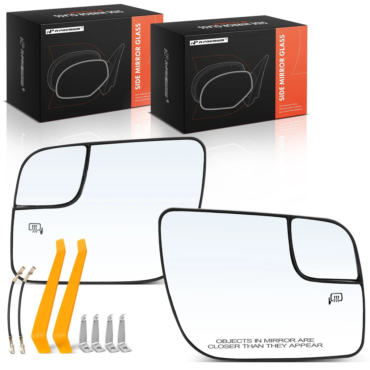 2X Heated Power Mirror Glass for Ford Explorer (2011–2019) SUV