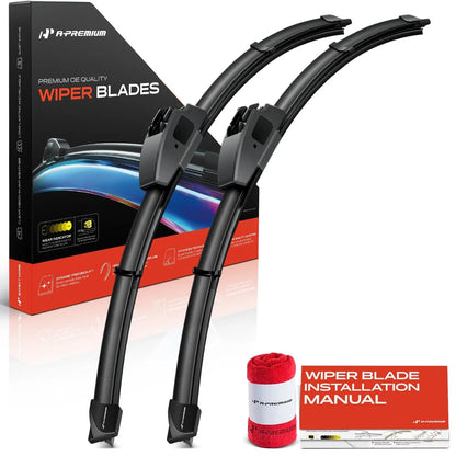 2X Front Windshield Wiper Blades for Nissan Titan (2017–2024)