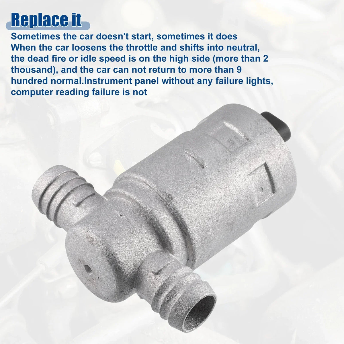 Idle Air Control Valve - Silver Finish for BMW 318i (1991-1992)