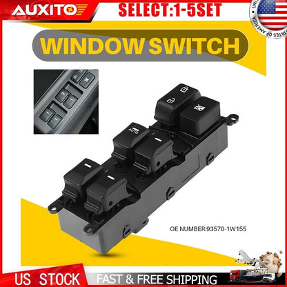 Power Window Switch Left Driver Side for Kia Rio (2012–2015) 935701W155
