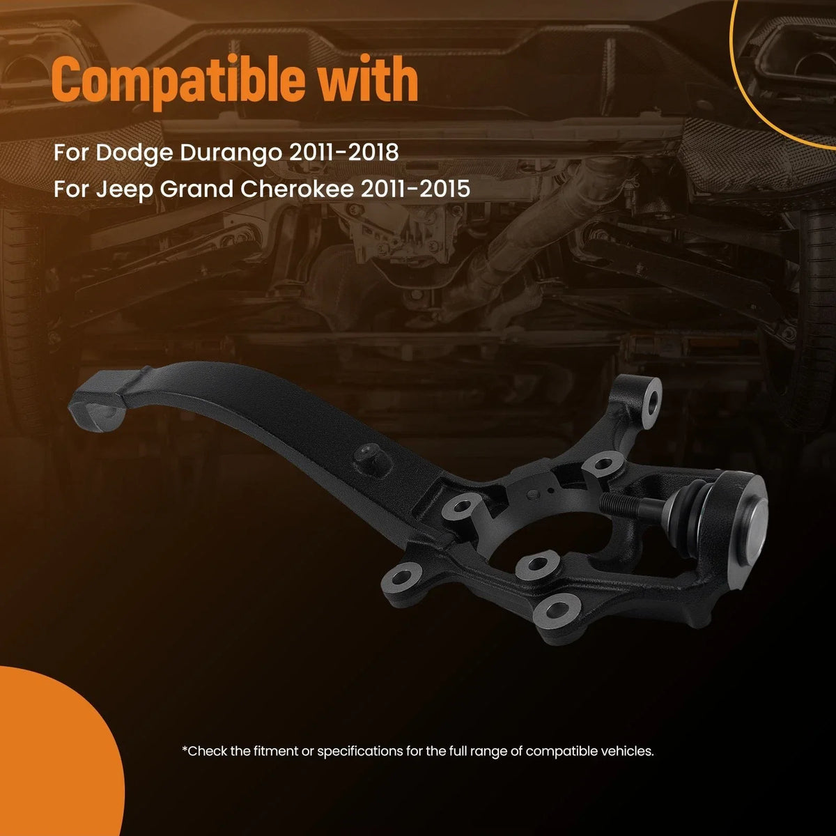 2011-2018 Dodge Durango/Cherokee Driver Knuckle Component 68022629AD