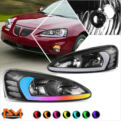 RGB Light Bar Headlights for Pontiac Grand Prix (2004-2008)