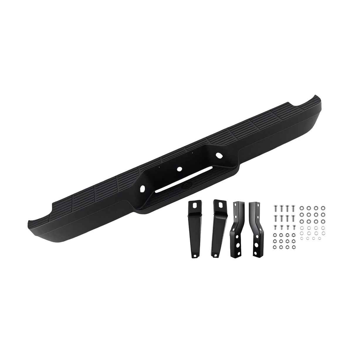 Rear Bumper Assembly - Black Steel Bolt-On for Ford Ranger 1993-2011