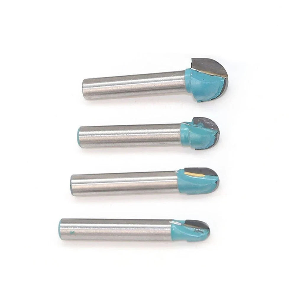 4X CNC Carbide Router Bits for Milling (Router Bit Set)