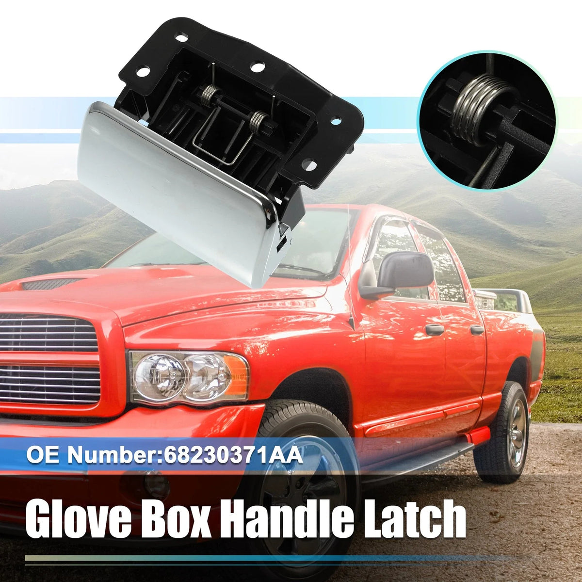 Center Console Lid Latch for Dodge Ram 1500 2500 3500 4500 5500 (68230371AA)