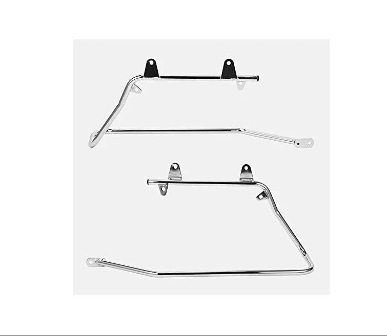 Chrome Saddlebag Support Bracket Kit for Softail Heritage 1984-1991