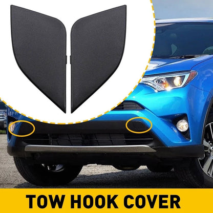 Tow Hook Eye Cover Set for Front Bumper - Toyota RAV4 (2016-2018)