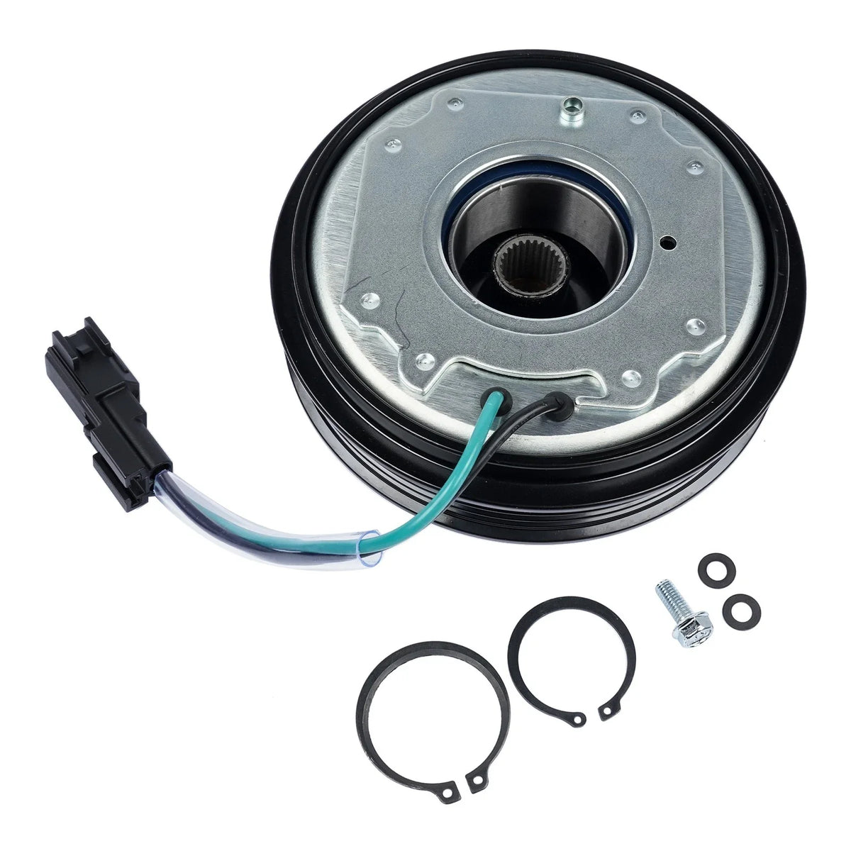 AC Compressor Clutch with Pulley Hub Coil for GMC Sierra 1500 (2014–2018) 23505629
