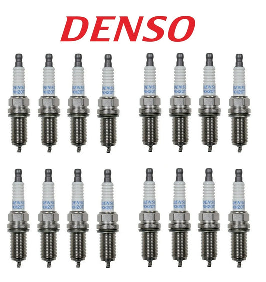 Set of 16 Spark Plugs for BMW Dodge Honda Toyota Volvo Subaru (0.040 Gap)