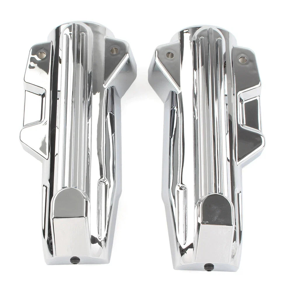 Chrome Lower Fork Covers for Harley Electra Street Road Glide King (2014–2022)