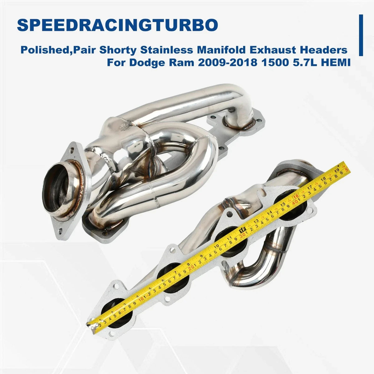 Shorty Exhaust Header for Dodge Ram 1500 HEMI 5.7L (2009–2018)