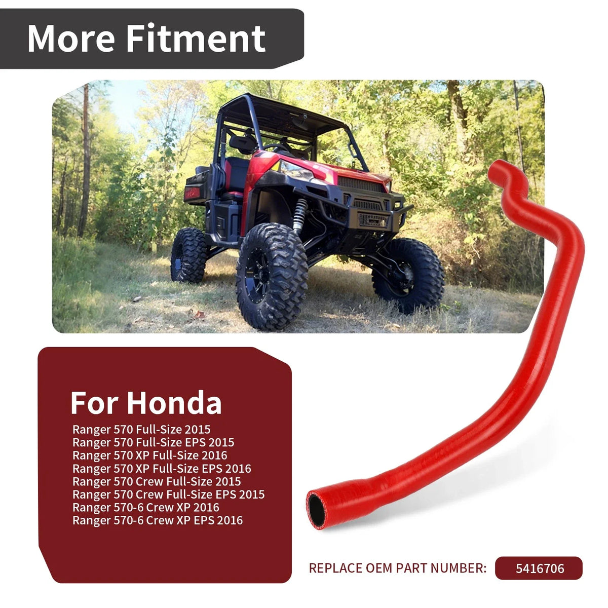 Engine Vent Hose #5416706 for Ranger 570 Crew (2015)