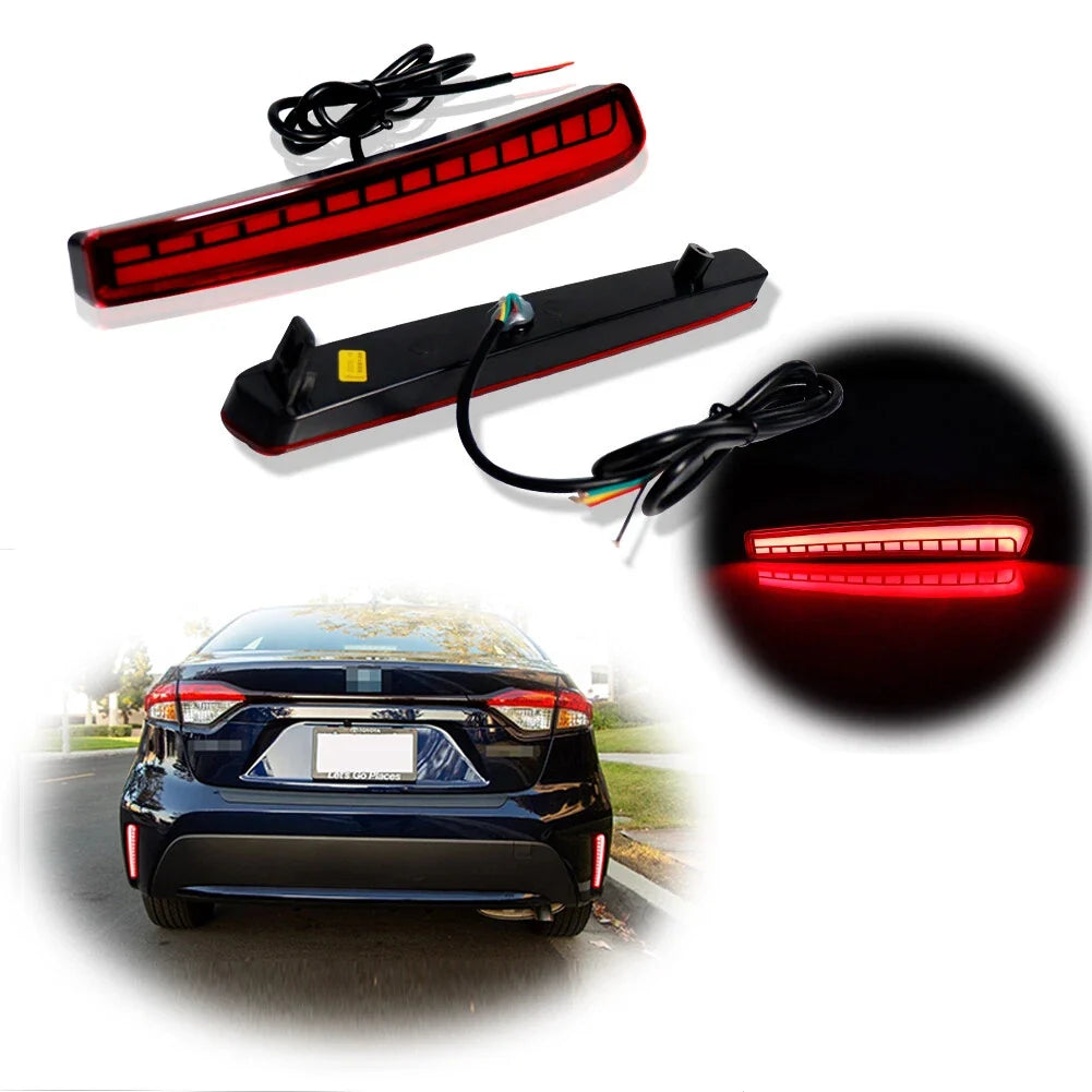 LED Rear Bumper Reflectors for Toyota Corolla (2020–2023)