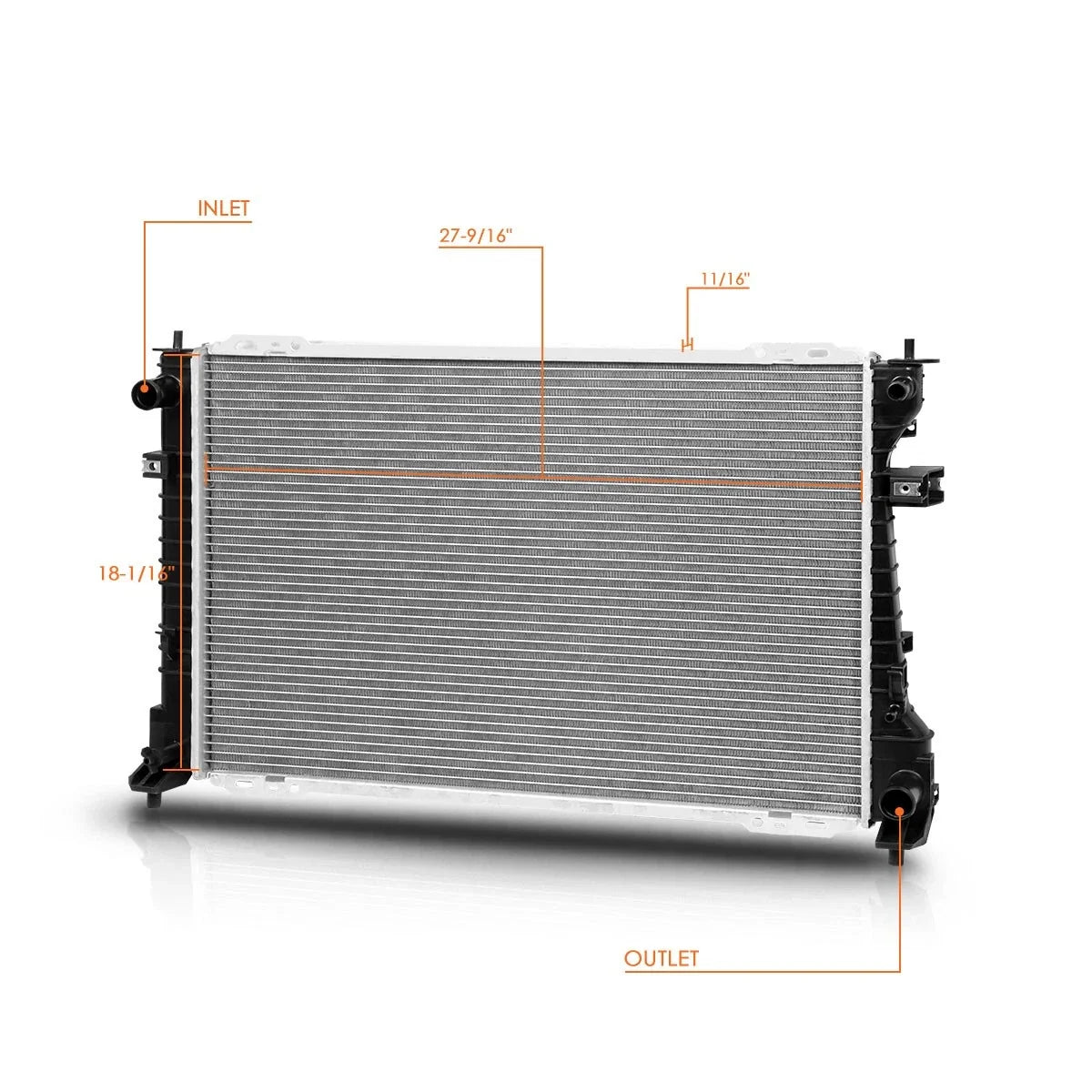Aluminum Cooling Radiator DPI-13040 for Escape/Tribute/Mariner (2008–2012)