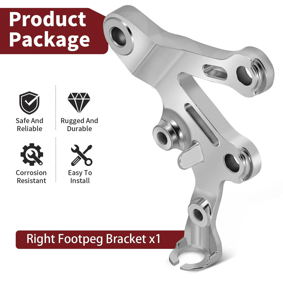 Right Footpeg Bracket for Kawasaki Ninja ZX6R ZX9R ZZR600 (98-08)