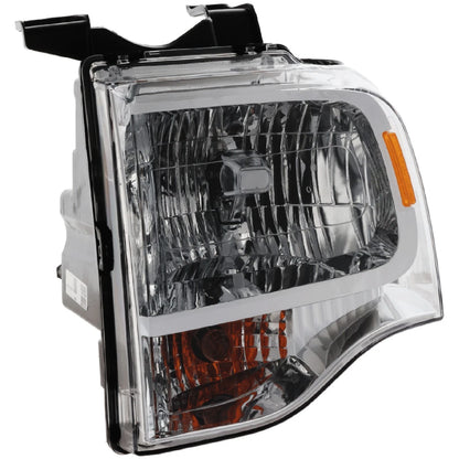 Driver Side Headlight for Ford Expedition (2007–2014) Halogen, Chrome