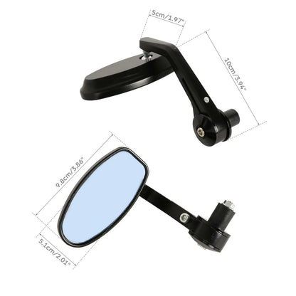 7/8" Bar End Mirrors 22mm for Harley and Honda Motorcycles