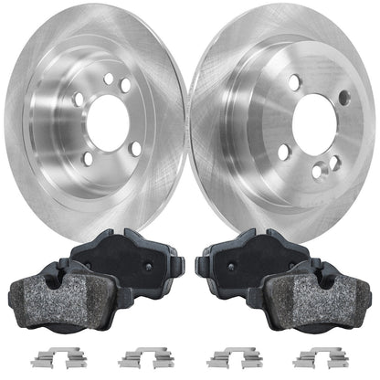 Rear Brake Disc Rotors and Pads Kit for Mini Cooper (2007–2015)