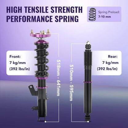 Coilover Struts Shock Assembly 1.8L for Honda Civic (2012-2015)