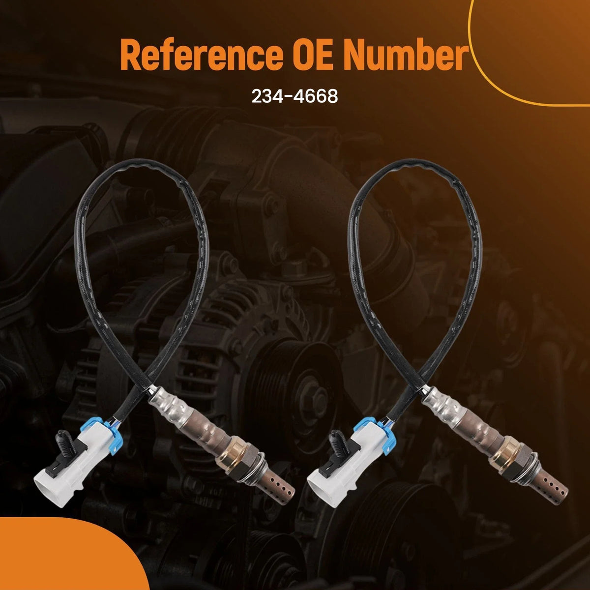 2 Pack O2 Oxygen Sensor for Chevy 1500 GMC 5.3L (2007–2013) 234-4668