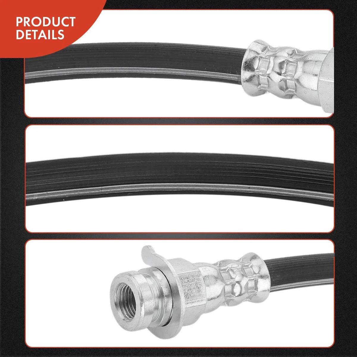 Brake Hydraulic Hose Set for Jeep CJ5 CJ5A CJ6 CJ6A Jeepster (1971-1986)