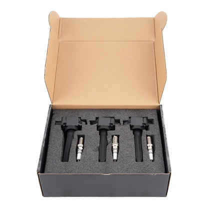 3 Ignition Coils + Spark Plugs for Mitsubishi Mirage L3 1.2L (2014-2015)
