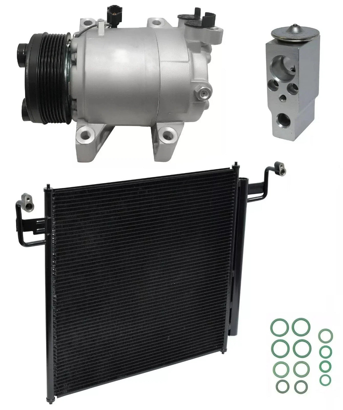 AC Compressor Kit With Condenser for Infiniti QX56 5.6L (2005–2010)