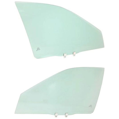 Set of 2 Front Door Glasses for Sedan Left Right Pair