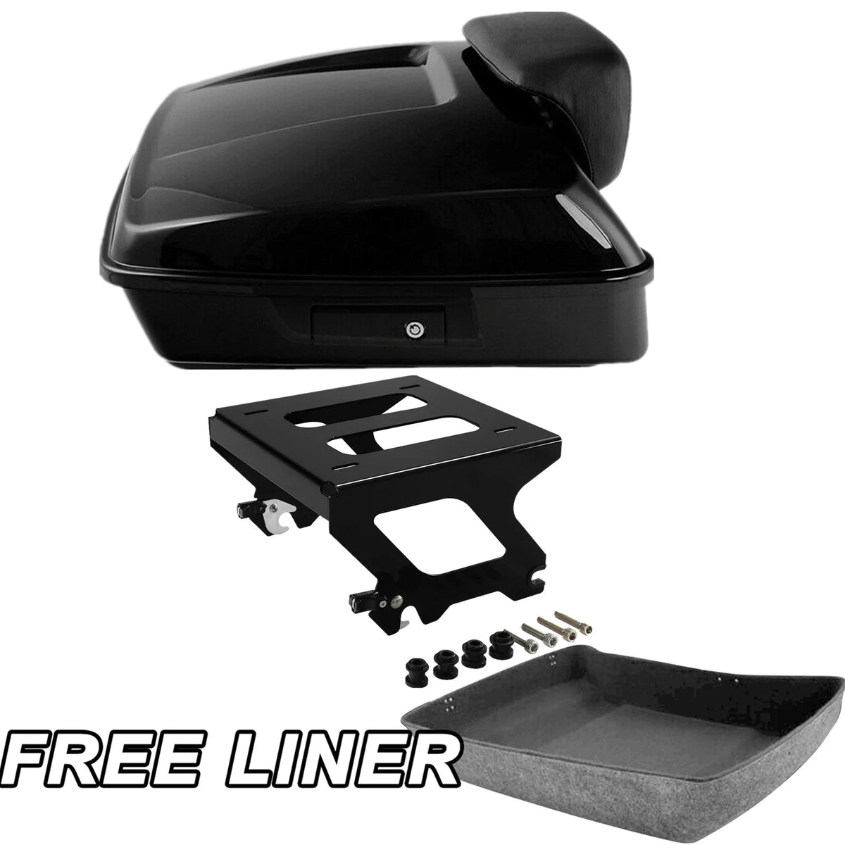Trunk Pad Solo Mount Rack Chopped for Harley Low Rider ST 2022-2025