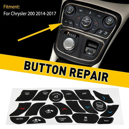 A/C Climate Control Button Repair Decals for Chrysler