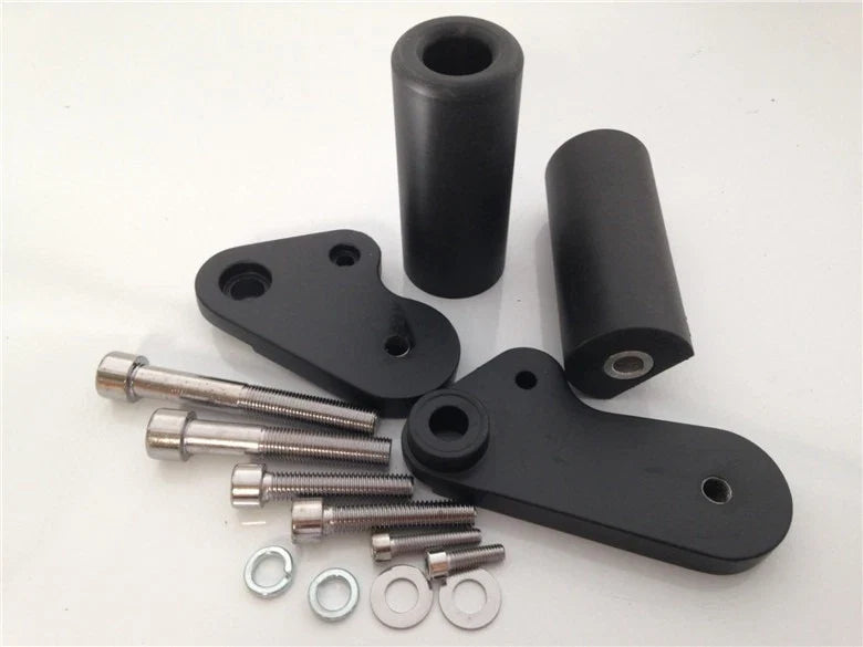 No Cut Frame Slider Protector for Yamaha YZF R1 (2009–2012) Black