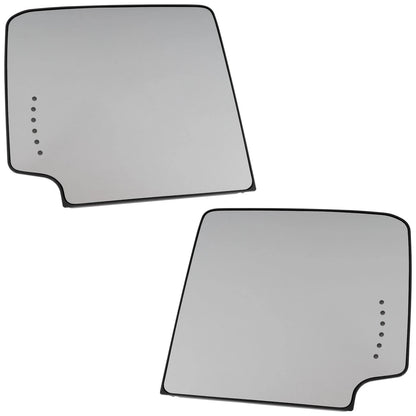 Set of 2 Heated Mirror Glasses for Driver & Passenger Side