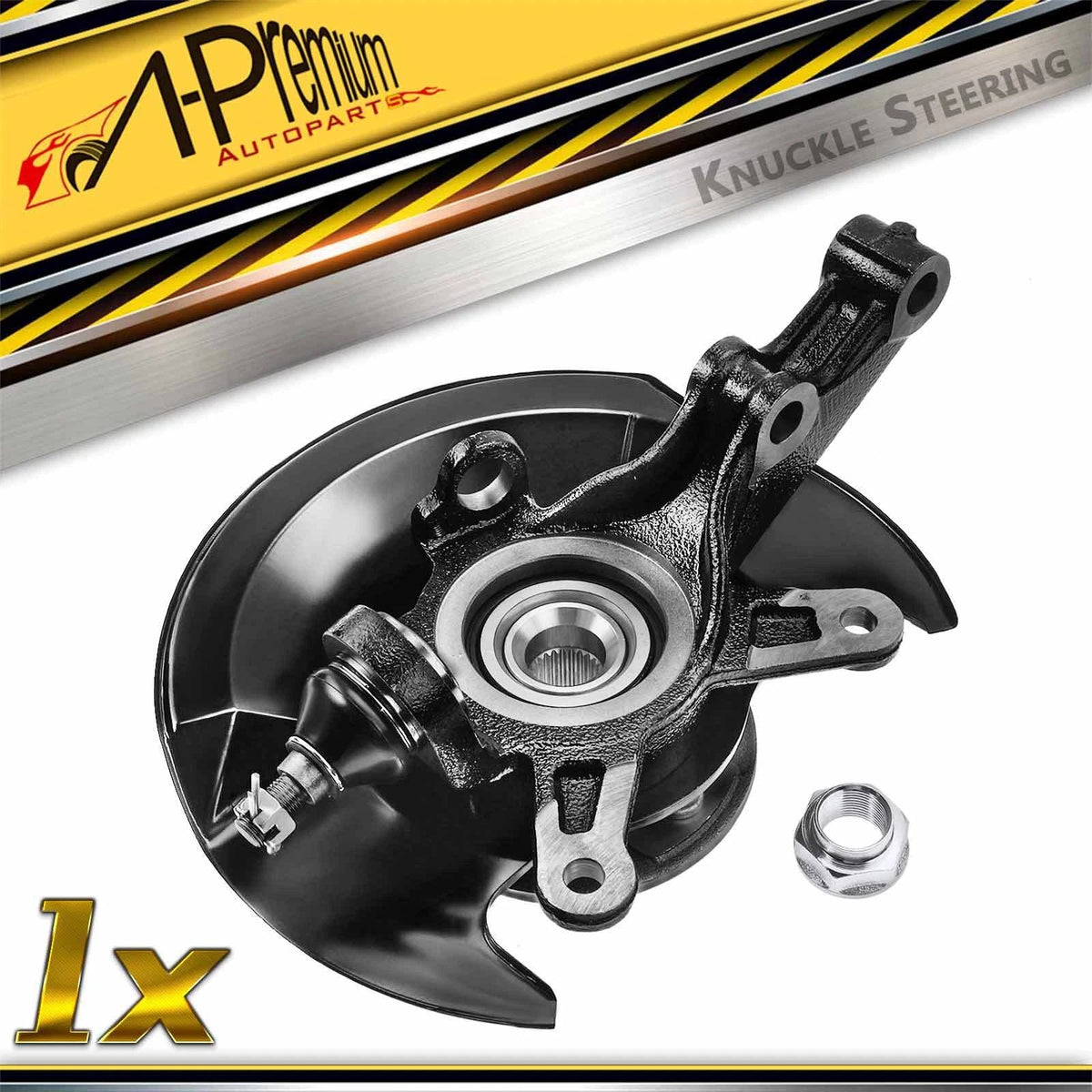 Front Right Steering Knuckle & Hub Bearing for Honda Civic (2003–2005)